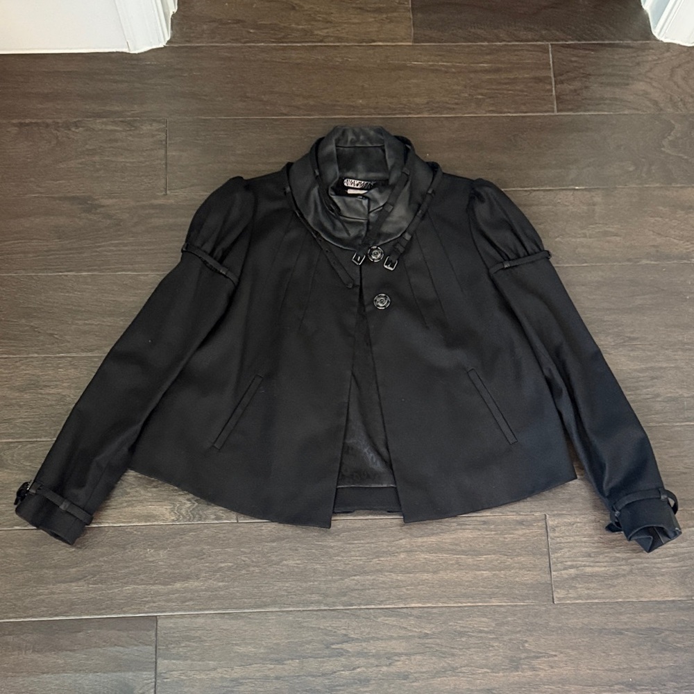 Guess by Marciano Elegant Black Cape Jacket